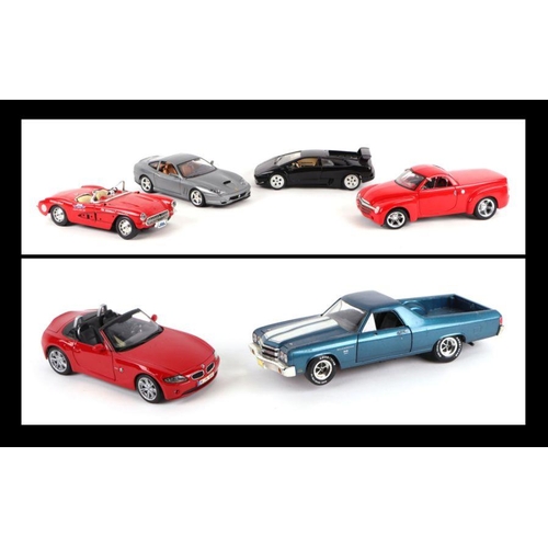 238 - Assorted 1/18 scale diecast vehicles including Bburago Ferrari 550 Maranello, Lamborghini Diablo, Ch... 