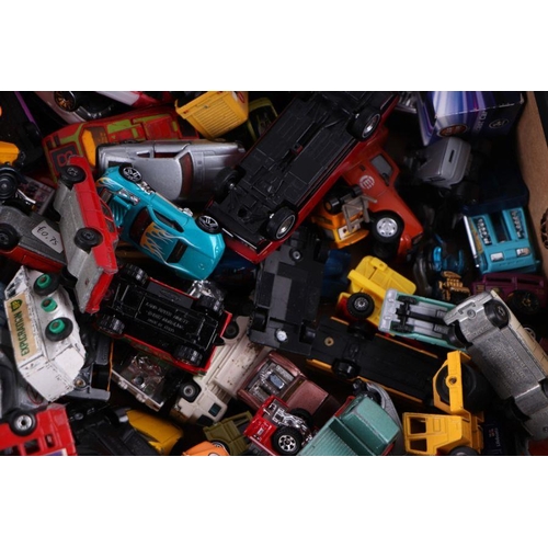 245 - Assorted Dinky, Corgi and Matchbox cars and commercial vehicles, all in play worn condition includin... 