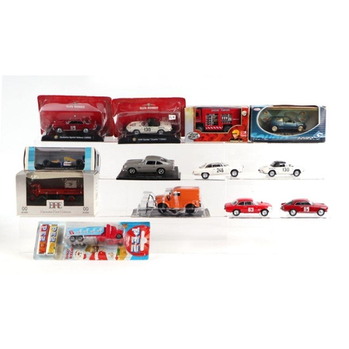 248 - Assorted diecast vehicles including Protar 1/9 scale BMW 1200, Atlas Collection 1/43 scale Dennis Fi... 