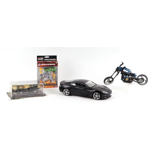 248 - Assorted diecast vehicles including Protar 1/9 scale BMW 1200, Atlas Collection 1/43 scale Dennis Fi... 