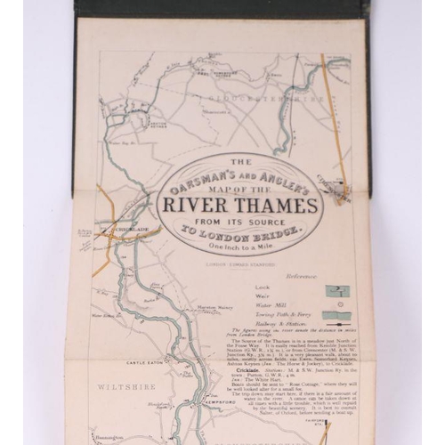 30 - The Oarsman's & Angler's Map of the River Thames from its Source to London Bridge, 1