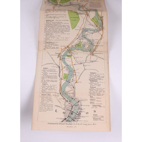 30 - The Oarsman's & Angler's Map of the River Thames from its Source to London Bridge, 1