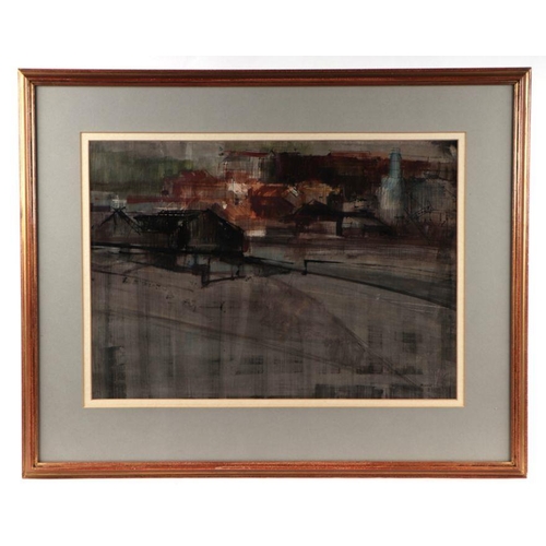 318 - Frederick Donald Blake (1908-1997) - Industrial Scene - watercolour, signed lower right, framed &... 