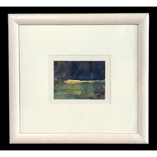 345 - Margaret Fullerton (contemporary Scottish) -  Landscape - inscribed to verso, watercolour, framed &a... 