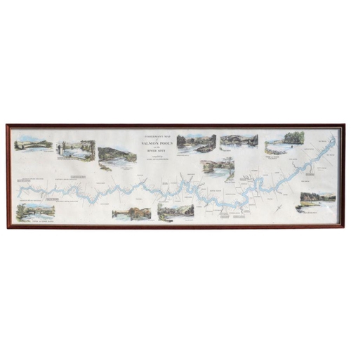 408 - Fishing interest:  Fisherman's maps of salmon pools on the river Oykel, river Tweed, river Dee and R... 