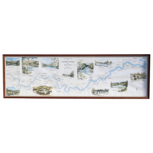 408 - Fishing interest:  Fisherman's maps of salmon pools on the river Oykel, river Tweed, river Dee and R... 