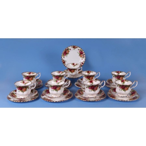 460 - A large quantity of Royal Albert Old Country Roses pattern tea wares to include cake stand, teapots,... 