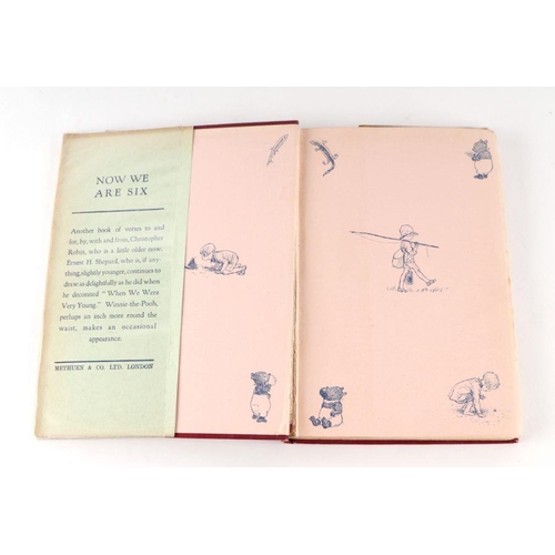 56 - Milne (AA) Now We are Six, first edition, illustrated by E H Shepard, published 1927, hardback with ... 