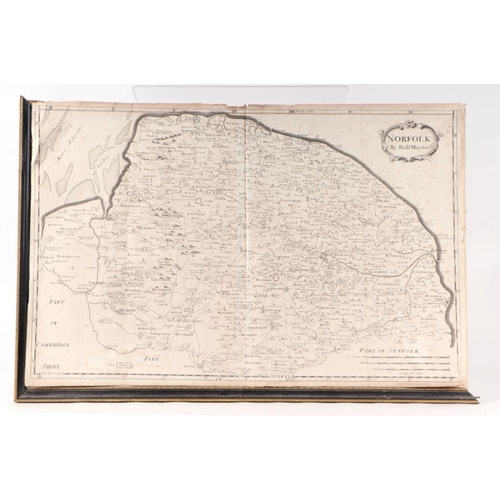 64 - Morden (Robert) - Map of Suffolk - framed & glazed, 44 by 38; together with another Morden map o... 