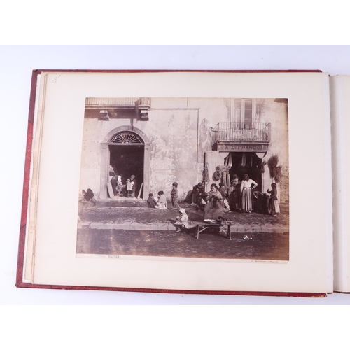 34 - Seven albums of albumens photographic prints of Europe covering numerous subjects including Pompeii,... 