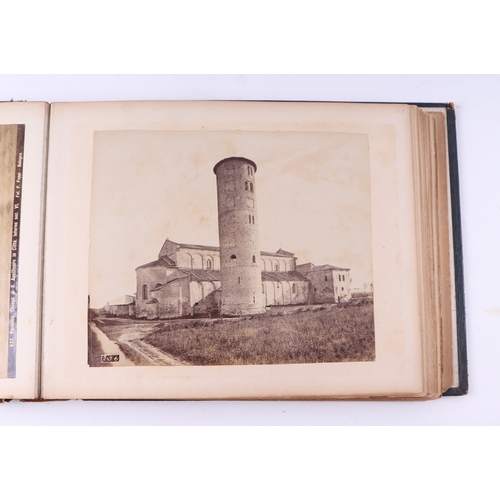 34 - Seven albums of albumens photographic prints of Europe covering numerous subjects including Pompeii,... 