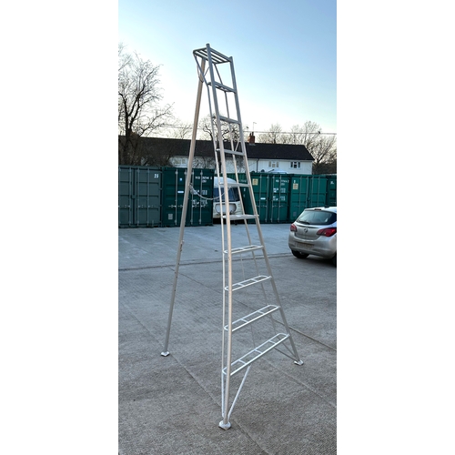 21 - A Hasegawa aluminium tripod or orchard  ladder with three adjustable legs.