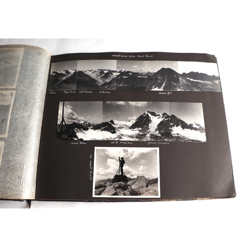 36 - Various albums of early 20th century photographs of the Swiss Alps, Climbing etc.