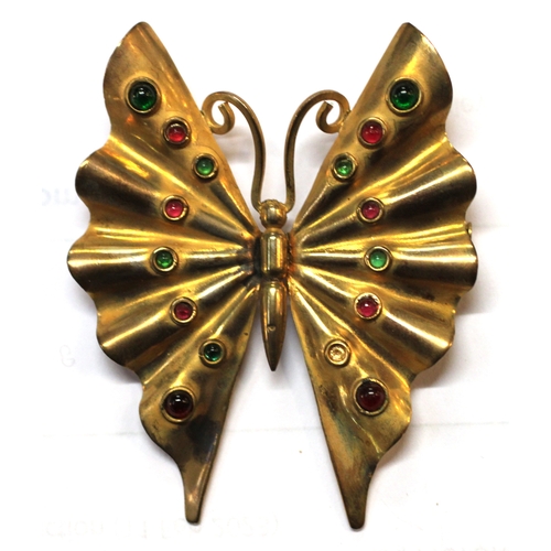 640 - A group of novelty insect form vintage brooches to include a Mexican Taxco dragonfly.