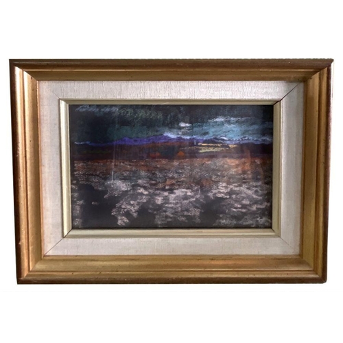 241 - Cynthia Wall RWS - Perth Hills from Dunino - pastel, signed & dated '76 lower right, 20 by 14cms... 