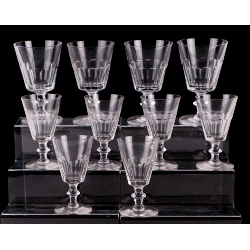 307 - A quantity of assorted Georgian and later cut glass and other glassware to include a set of hobnail ... 