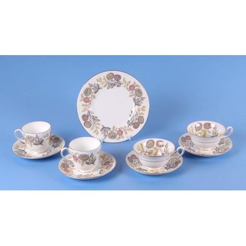 336 - A Wedgwood Litchfield pattern part dinner and tea service; together with a chinoiserie tea service.