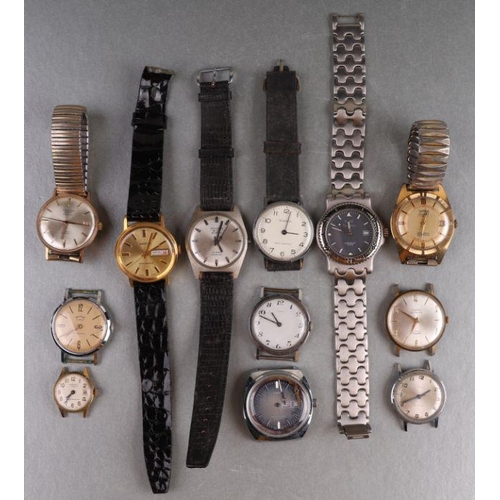 466 - A group of vintage watches to include Ingersoll, Fero, Cauny and Sekonda.