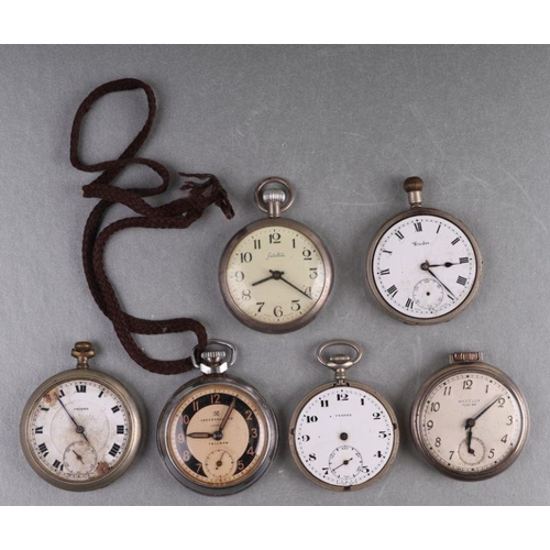 467 - A group of open faced pocket watches to include Westclox and Ingersoll (a/f).