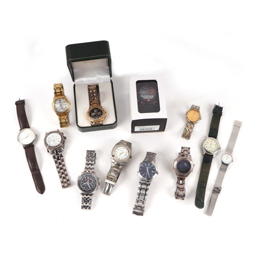 469 - A group of fashion watches to include Citizen and Accurist.