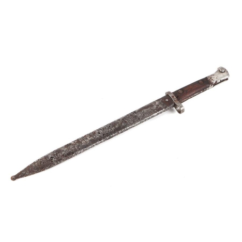 80 - A WW2 Czechoslovakian VZ98/22 Mauser bayonet in its steel scabbard. Marked to the ricasso CSZ K. Bla... 