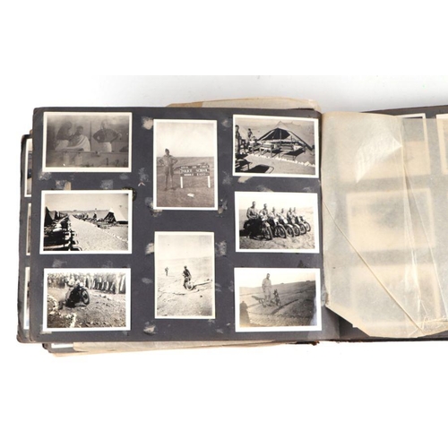 98 - A leather photo album of the Royal Air Force Middle East in Kenya showing numerous photos of ethnic ... 