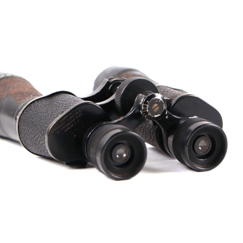 109 - A pair of Broadhurst & Clarkson & Co. binoculars, cased.