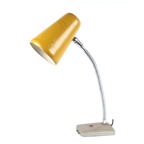 114 - A vintage desk lamp with flexi column.