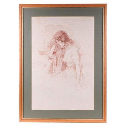 203 - Zsuzsi Roboz (1929-2012) - Sketch of a Naked Female - signed lower left, framed & glazed, 36 by ... 