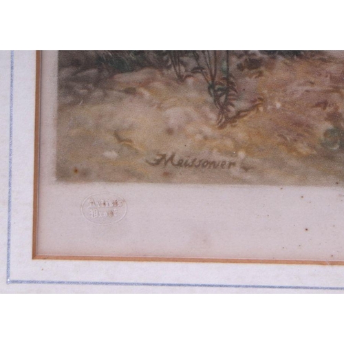 227 - Ernest Meissonier (1815-1891) - A Napoleonic War Scene - artist's proof print, signed in pencil 'M. ... 