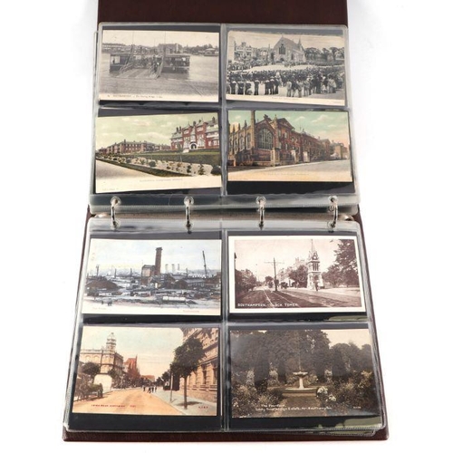 36 - Two albums of topographical and architectural postcards to include Hampshire.