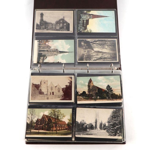 36 - Two albums of topographical and architectural postcards to include Hampshire.