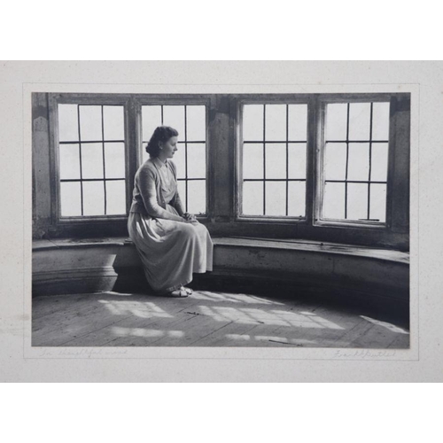 40 - Frank Butler, a black and white photograph titled 'In Thoughtful Mood', unframed, signed in pencil t... 