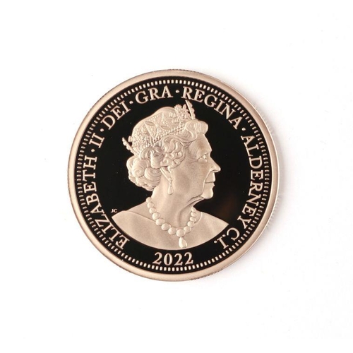 515 - An Elizabeth II 2022 Her Majesty's Graces Platinum Jubilee gold proof £2 (double sovereign) coin, bo... 