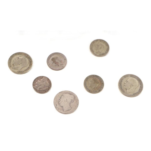 516 - A quantity of assorted pre 1947 GB and continental silver coinage to include a 1928 George IV silver... 