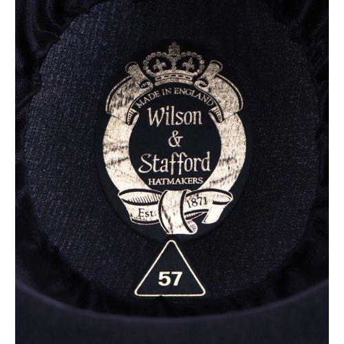 78 - A Wilson & Stafford WRNS Woman's Officers Tricorn Dress hat, 57cms.