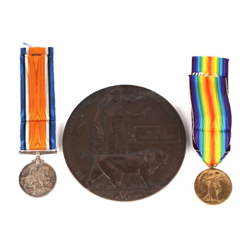 84 - A WWI Victory medal and War medal pair awarded to '2620 TPR. C. E. RICHES. HOUSEHOLD. B.N.' and Deat... 