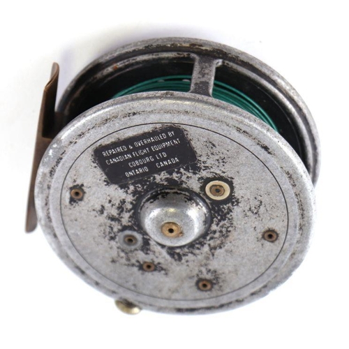 96 - A Garnett of Dublin 3 3/4ins aluminium fly fishing reel.