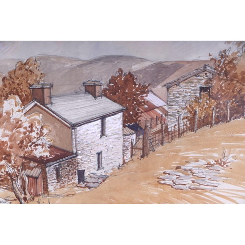 234 - John Dempsey (20th century British) - Farm Scene - signed & dated '72 lower right, watercolour, ... 