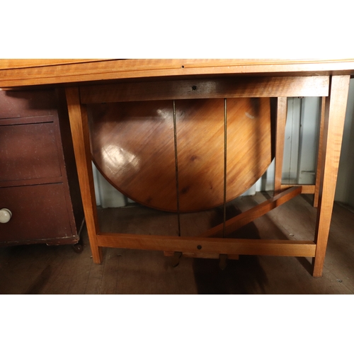 93 - A Robert Goble & Son MCMLXXVI (1976) walnut spinet, 106cms wide.