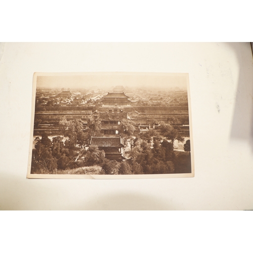 23 - A folio of thirty nine photographic prints of buildings and scenes around Peking (Beijing) China to ... 