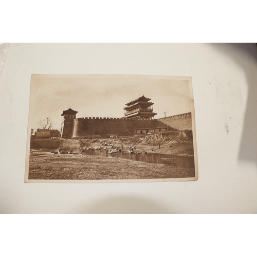 23 - A folio of thirty nine photographic prints of buildings and scenes around Peking (Beijing) China to ... 