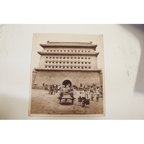 23 - A folio of thirty nine photographic prints of buildings and scenes around Peking (Beijing) China to ... 