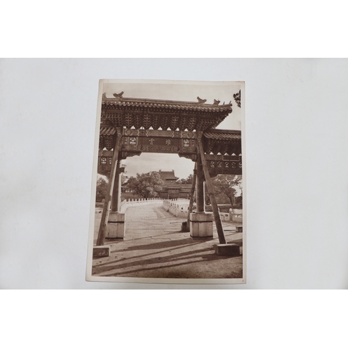 23 - A folio of thirty nine photographic prints of buildings and scenes around Peking (Beijing) China to ... 