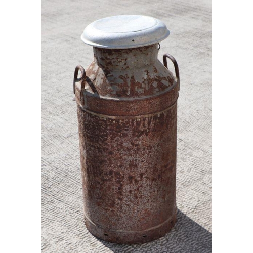 1 - A United Dairies Ltd galvanised milk churn, 75cms high.