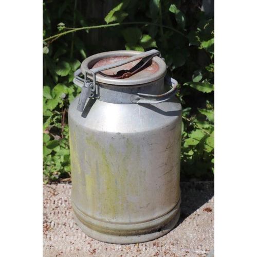 11 - A five-gallon aluminium milk churn.