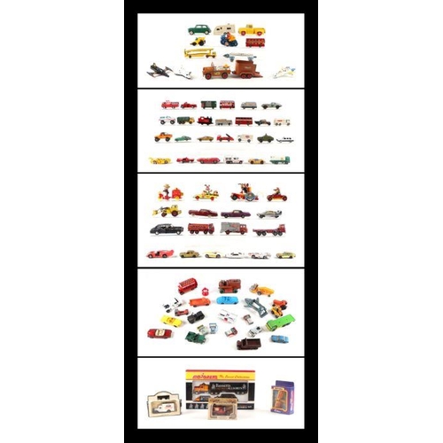 116 - A large quantity of assorted diecast vehicles to include Dinky Toys Jaguar 'E' Type, Dinky Toys Roll... 