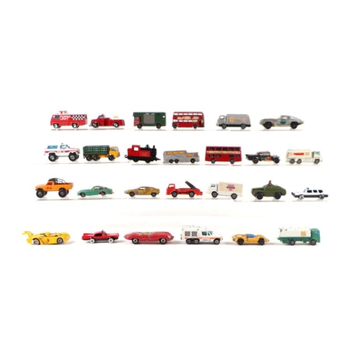 116 - A large quantity of assorted diecast vehicles to include Dinky Toys Jaguar 'E' Type, Dinky Toys Roll... 