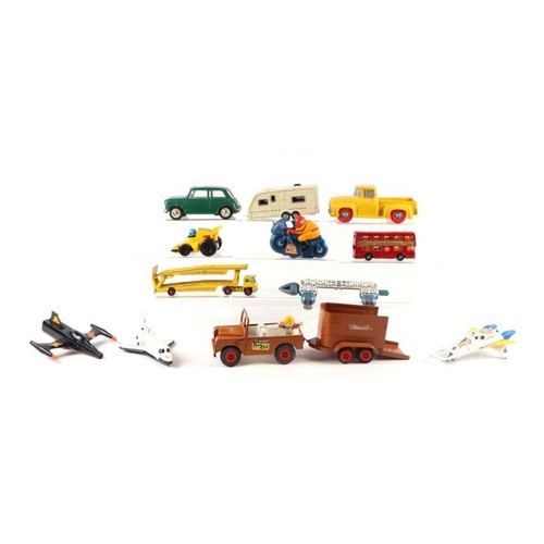 116 - A large quantity of assorted diecast vehicles to include Dinky Toys Jaguar 'E' Type, Dinky Toys Roll... 