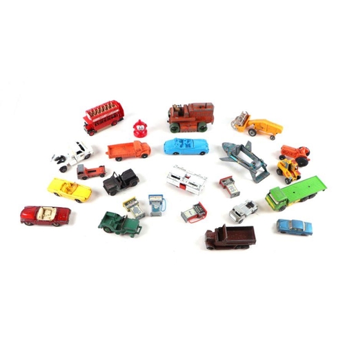 116 - A large quantity of assorted diecast vehicles to include Dinky Toys Jaguar 'E' Type, Dinky Toys Roll... 